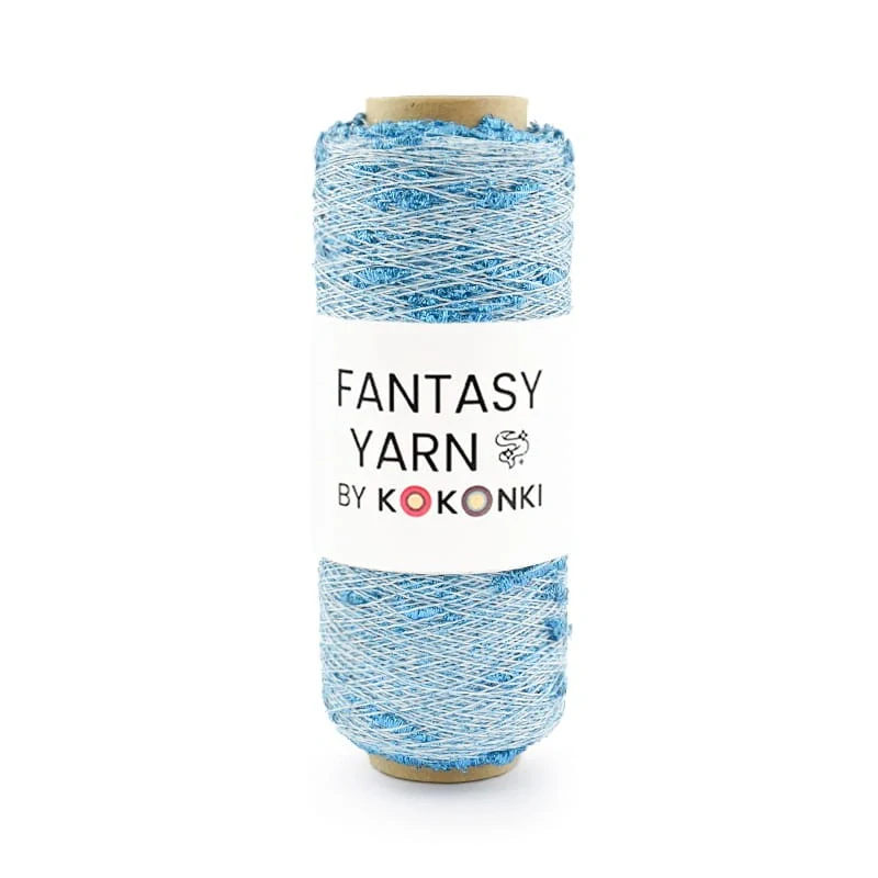 KOKONKI FANTASY YARN Nopky sv. modré (cívka ~400 m)
