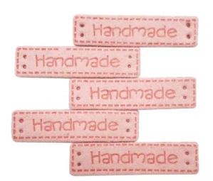 Štítek Hand made lososová kůže 004