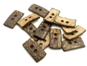 Knoflíčky kokos, obdélník 42