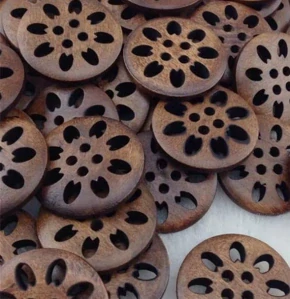 Knoflíčky kulaté výřezové velké 50