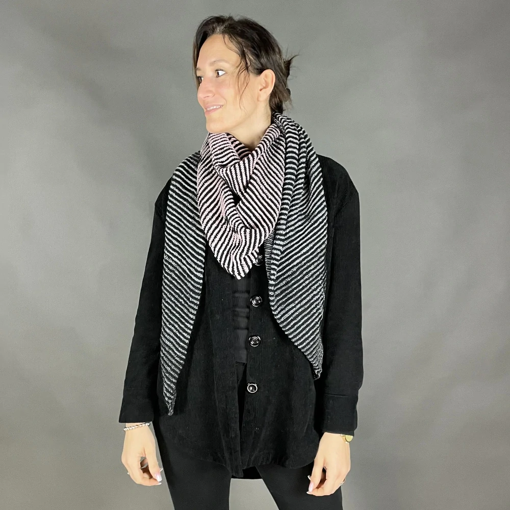 Pletací set Tuch Floral, čtyřnitka