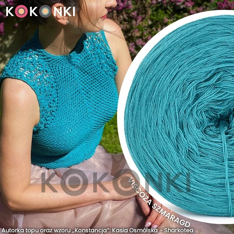 Kokonek Viscoza Szmaragd