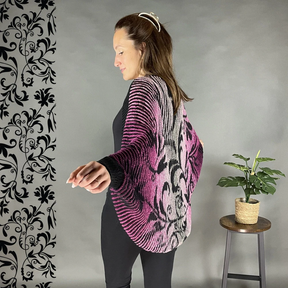Pletací set Seelenwarmer Floral, osminitka