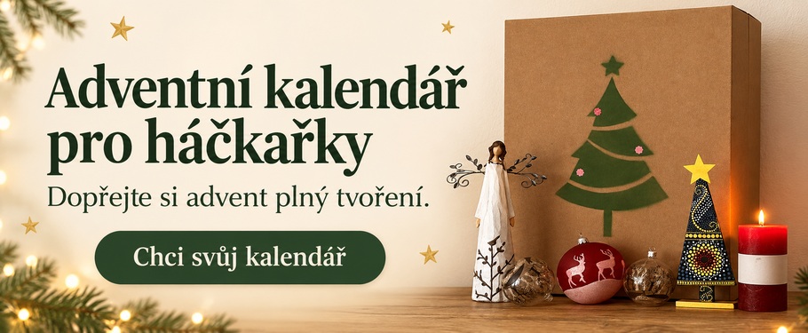 Adventní kalendář pro háčkařky. Dopřejte si advent plný tvoření. Chci svůj kalendář.